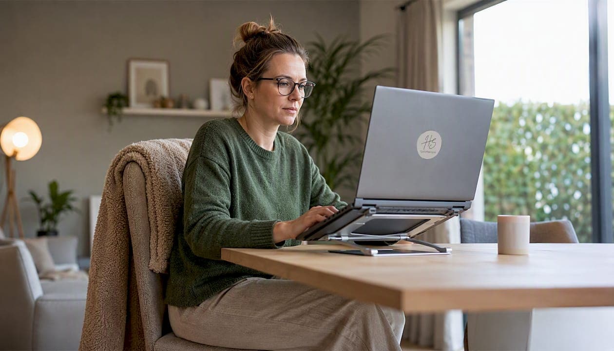 Bescherm je nek en schouder bij laptopgebruik