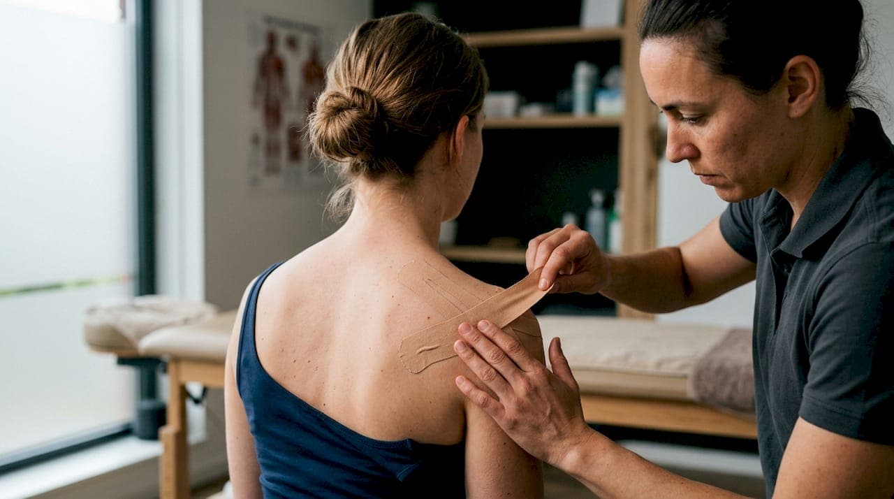 Schouder tapen met medische kinesiotape: stap voor stap